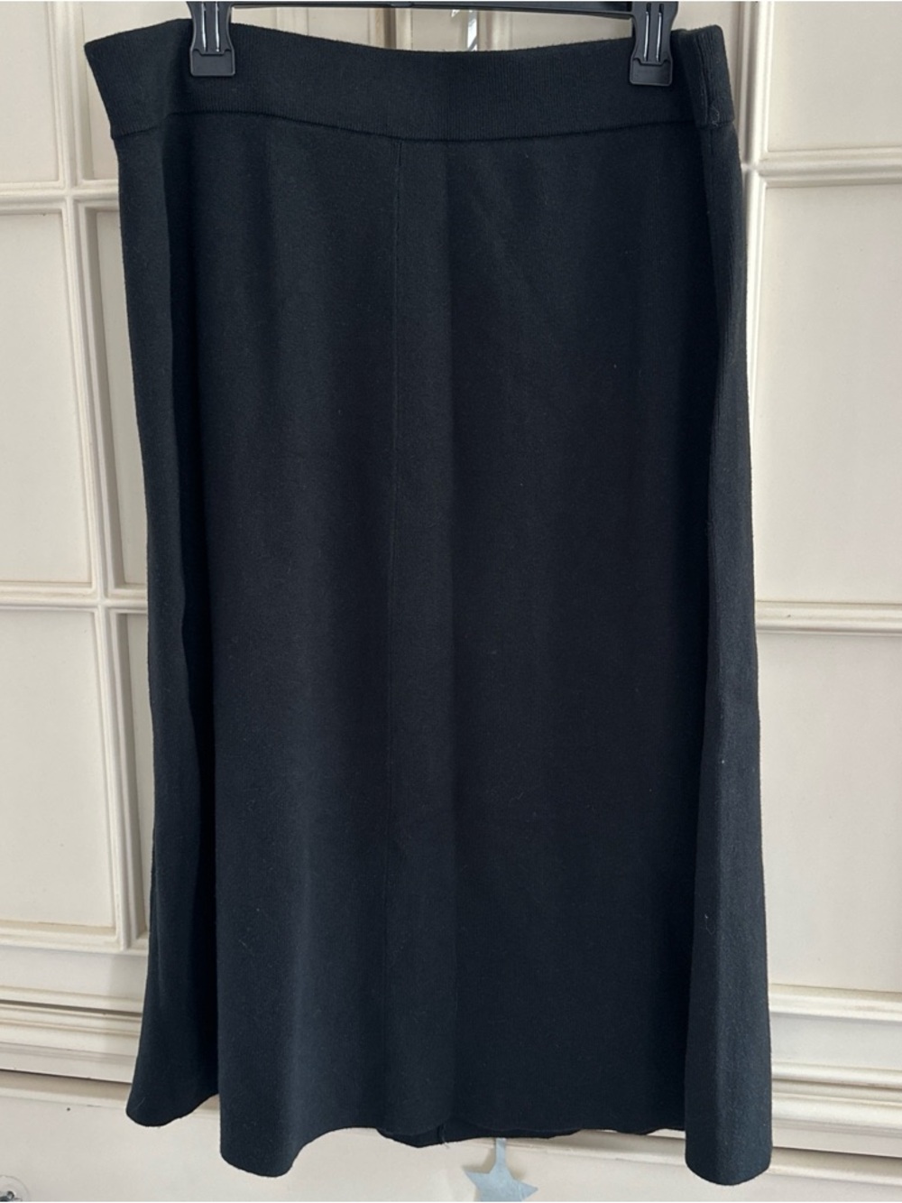 Banana Republic Black Midi Skirt - A-Line Knit